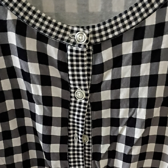 Talbots Spring/Fall Gingham Cardi, 3X - Picture 3 of 7